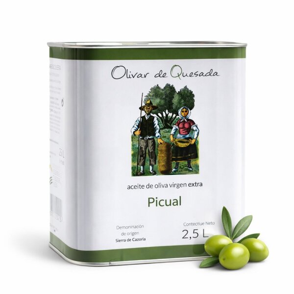 2,5 L Olivenöl aus Spanien, Picual Oliven,Extra Nativ, Olivar de Quesada