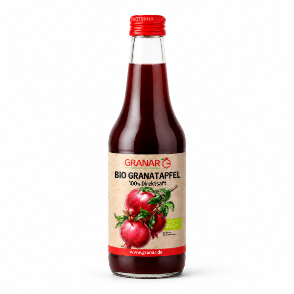200ml Bio Granatapfel Direktsaft von Granar Bio