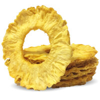 1kg  Ananas Ringe, sonnengetrocknet, unbehandelt von Copaya