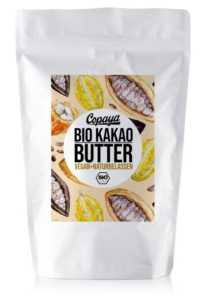 250g Bio Roh Kakaobutter von Copaya