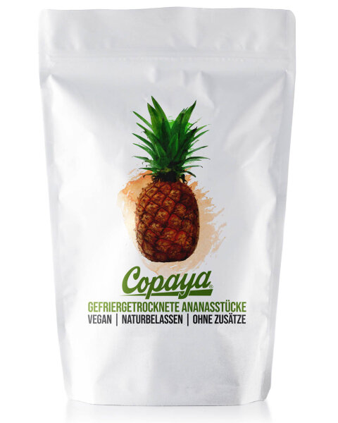 Gefriergetrocknete Ananas Stücke von Copaya 100g