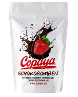 Schokobombe Erdbeeren in Zartbitterschokolade von Copaya