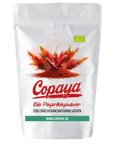 800g Bio Paprikapulver, edelsüß, rot von Copaya