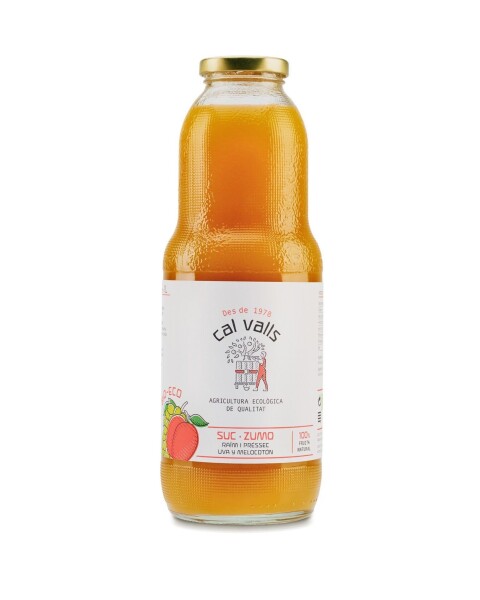 6 x 1 L Bio Pfirsich-Trauben Direktsaft von Cal Valls