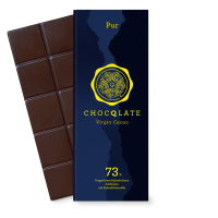 3 x 75g Bio Pur Schokolade 73% Kakao von CHOCQLATE