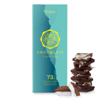 3 x 75g Bio Schokolade mit Kokos - 73% Kakao von CHOCQLATE