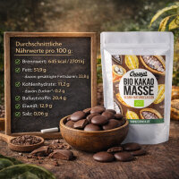 500g Bio Kakaomasse Coins Naturbelassen von Copaya