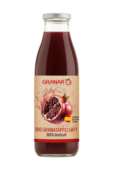 1 x 750ml Bio Granatapfel Direktsaft aus Spanien von Granar Bio