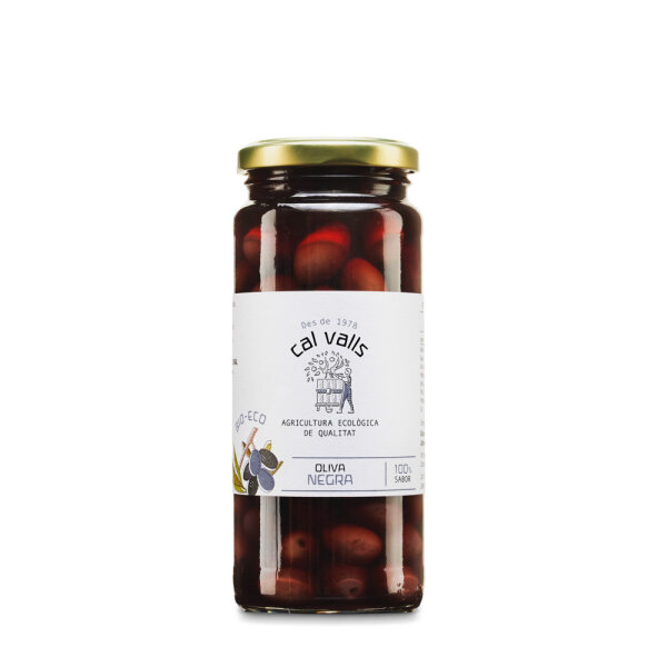 350g Bio schwarze Oliven von Cal Valls