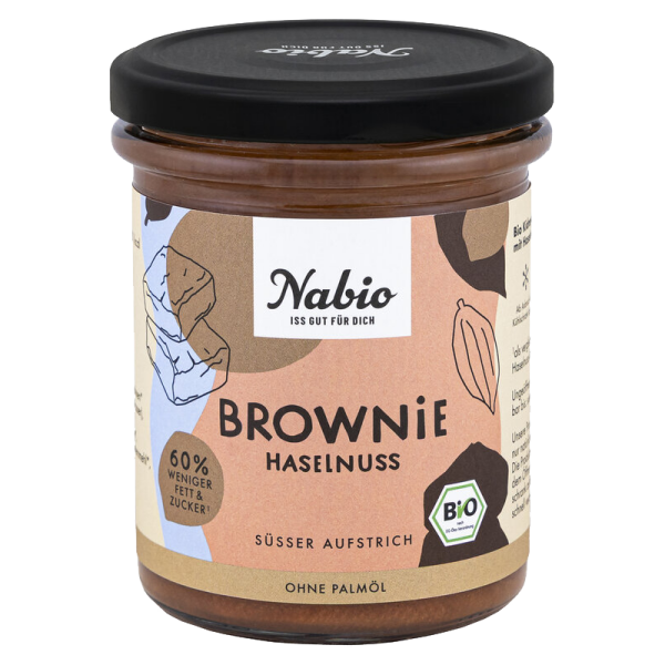 175g Bio Haselnuss Brownie Aufstrich von Nabio