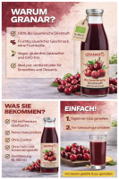 1 x 750ml Bio Sauerkirsche Direktsaft von GranarBio