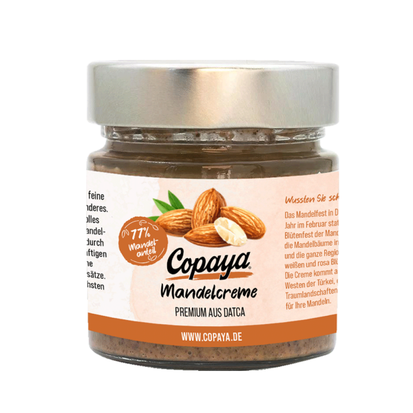 220g Mandelcreme Premium mit 77% Mandelanteil von Copaya