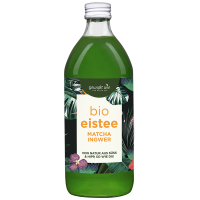 Bio Matcha Ingwer Eistee ohne Zuckerzusatz von Gewusst wie