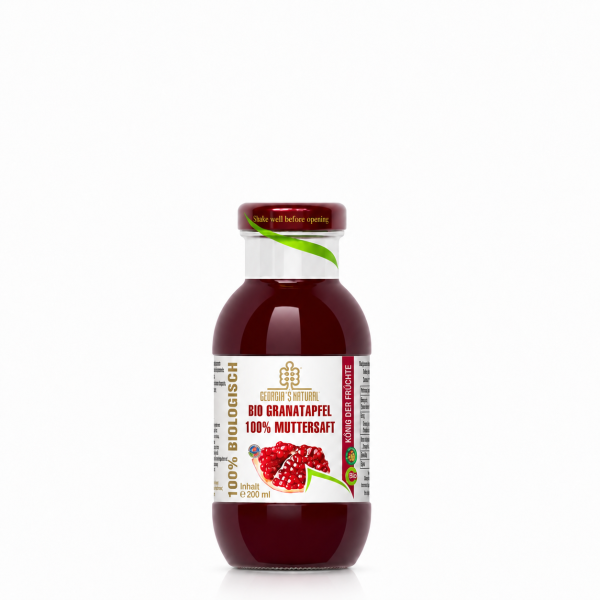 200ml Bio Granatapfel 100% Muttersaft von Georgias Natural 1 Flasche