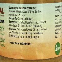 300g Premium Haselnusscreme mit 70% Nussanteil von Cristal (Achtung MHD)