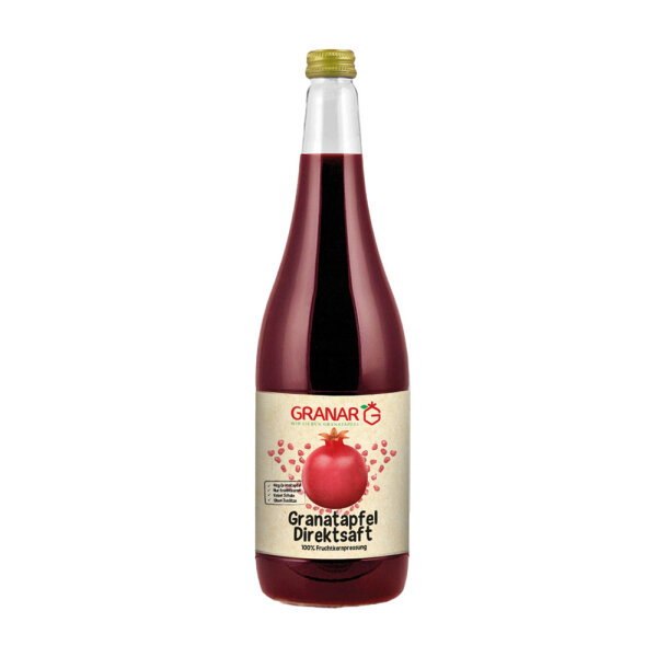 3 x 1 Liter Granatapfel Direktsaft aus Kernpressung