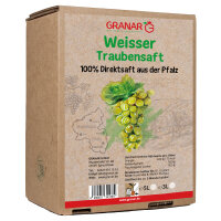 5 Liter-Box weißer Traubensaft aus der Pfalz (Ernte...